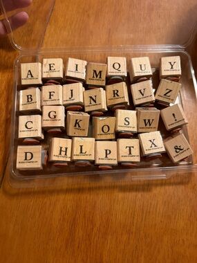Stampin’ Up! Classic Alphabet Upper & Lower Case Set of 28 from 2003